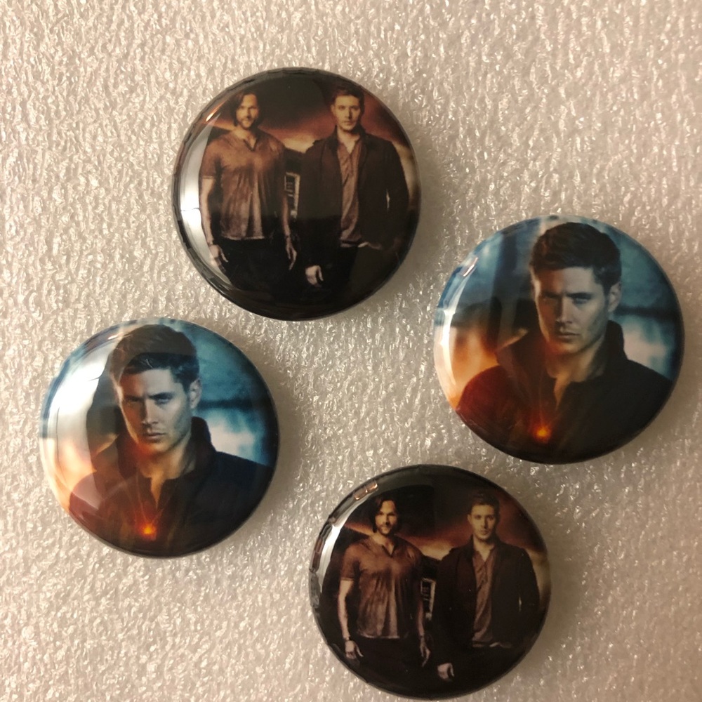 Supernatural pin back buttons
